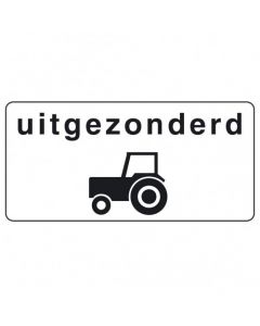 Onderbord OB55, uitgezonderd tractoren