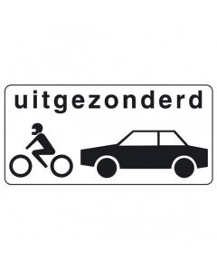 Onderbord OB57, uitgezonderd motoren en auto's