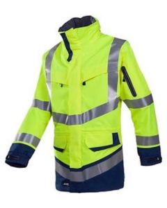 Sioen 708Z Windsor parka fluor geel/marineblauw