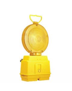 LED knipperlamp dubbelzijdige gele lens Ø 18 cm inclusief bevestigingsbeugel 