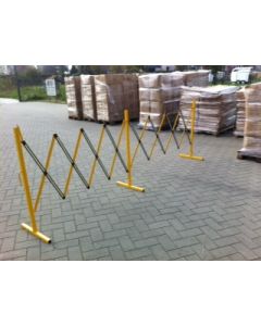 Schaarhek staal, uittrekbaar tot circa 4 meter, kleur geel/zwart