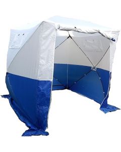 Lastent, werktent, montagetent, kleur wit/blauw, 180x180x190 cm