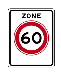 Verkeersbord A01(60)zb