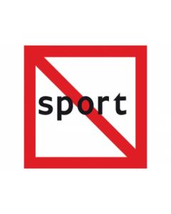 Scheepvaartbord A.13 / Verboden voor kleine schepen