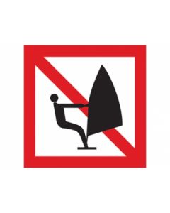 Scheepvaartbord A.17 / Verboden voor zeilplanken