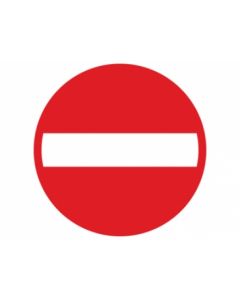 Scheepvaartbord A.1a / In-, uit- of doorvaart permanent verboden