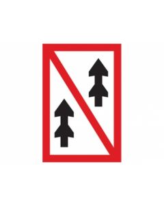 Scheepvaartbord A.3 / Voorbijlopen verboden voor samenstellen onderling