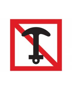 Scheepvaartbord A.6 / Verboden te ankeren en ankers, kabels en kettingen te laten slepen