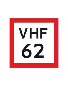 Scheepvaartbord B.11b / Verplichting gebruik te maken van de marifoon overeenkomstig de daartoe bij algemene regeling vastgestelde voorschriften, dan wel zich te melden op het aangegeven marifoonkanaal