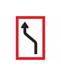 Scheepvaartbord B.2a / Verplichting zich naar de bakboordzijde van het vaarwater te begeven