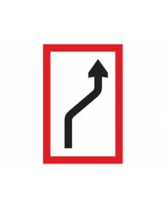 Scheepvaartbord B.2b / Verplichting zich naar de stuurboordzijde van het vaarwater te begeven