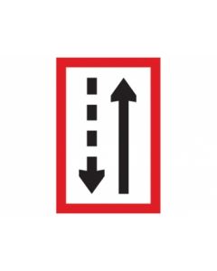 Scheepvaartbord B.3b / Verplichting zich aan de stuurboordzijde van het vaarwater te houden