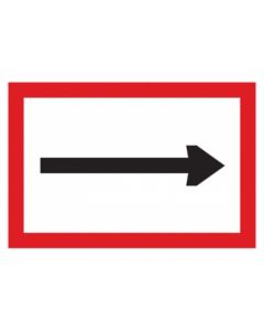 Scheepvaartbord B.1 / Verplichting te varen in de richting aangegeven door de pijl