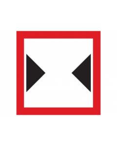 Scheepvaartbord C.3 / Beperkte breedte van doorvaart of vaarwater