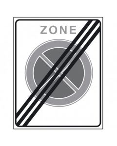 Verkeersbord E02ze, Einde zone verbod stil te staan