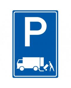 Verkeersbord E07, gelegenheid voor het onmiddellijk laden en lossen van goederen