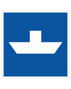 Scheepvaartbord E.4b / Vrijvarende veerpont
