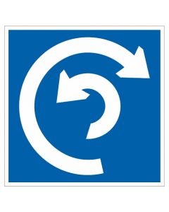 Scheepvaartbord E.8 / Plaats om te keren