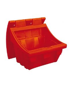 Zoutbak 50 liter, kleur rood