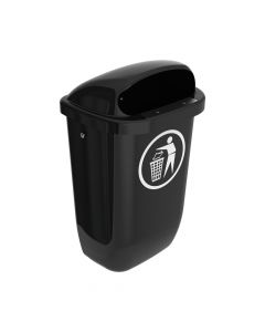 Buiten afvalbak DIN-PK 50 liter, kleur antraciet