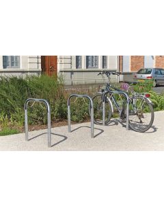 Gegalvaniseerde fietsbeugel, buisdiameter Ø 50 mm, in te graven