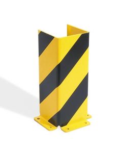 Black-bull-kolombeschermer-u-profiel-400-x 160 x 160-mm-zwart-geel-gecoat-5-mm