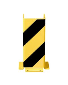 Black Bull kolombeschermer - U-profiel 400 x 160 x 160 mm - zwart/geel gecoat - 6 mm