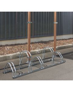 Fietsenrek voor 5 fietsen, 2 niveaus naast elkaar