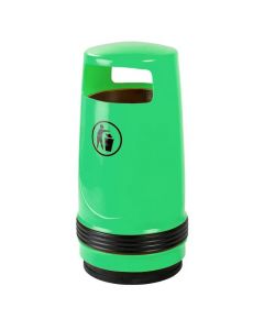 UV-bestendige afvalbak Merlin 90 liter, kleur heldergroen