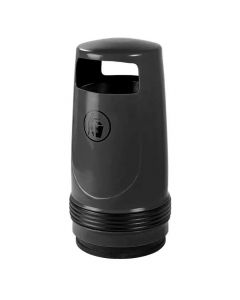UV-bestendige afvalbak Merlin 90 liter, kleur zwart