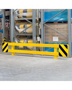 Black Bull stapelrek beschermer (model A), 1700/2100 x 465 x 160 mm, zwart/geel