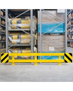 Black Bull stapelrek beschermer (model A), 2300/2700 x 465 x 160 mm, zwart/geel