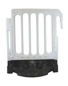 Afzethek kunststof HDPE 100 x 125 cm, kleur wit