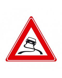 Verkeersbord J20 - Waarschuwing slipgevaar
