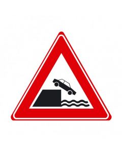 Verkeersbord J26 - Waarschuwing kade of rivieroever