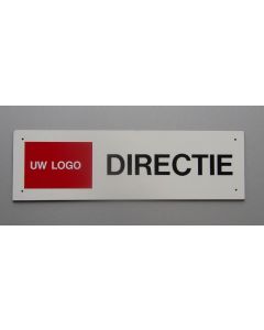 Parkeerbord Logo + Directie