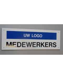 Parkeerbord Logo + medewerkers