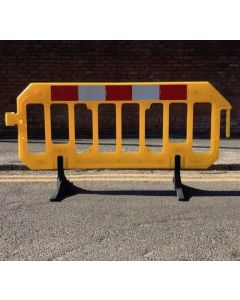 Afzethek kunststof HDPE 200 x 100 cm, kleur geel