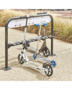 Stepstalling voor 12 steppen, face to face schikking, steppen staan op 1 niveau