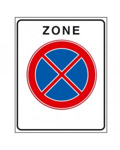 Verkeersbord E02zb, Verbod stil te staan, begin zone