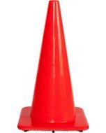 Afzetkegel 75 cm fluor oranje verzwaard