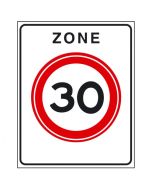 Verkeersbord A01(30)zb