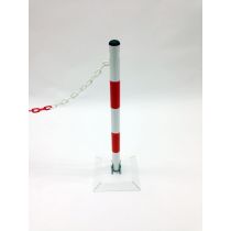 Kettingpaal in metaal met klapbare voet