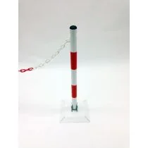 Kettingpaal in metaal met klapbare voet