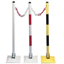 Kettingpaal in metaal met klapbare voet