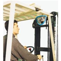 Achteruitkijkspiegel voor plaatsing voorzijde in heftrucks