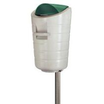 Vuurbestendige buitenafvalbak 50 liter gekleurd deksel