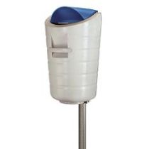 Vuurbestendige buitenafvalbak 50 liter gekleurd deksel