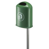 Metalen afvalbak 45 liter kleur groen