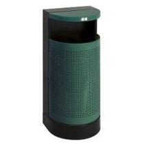 Buitenafvalbak half rond 35 liter
